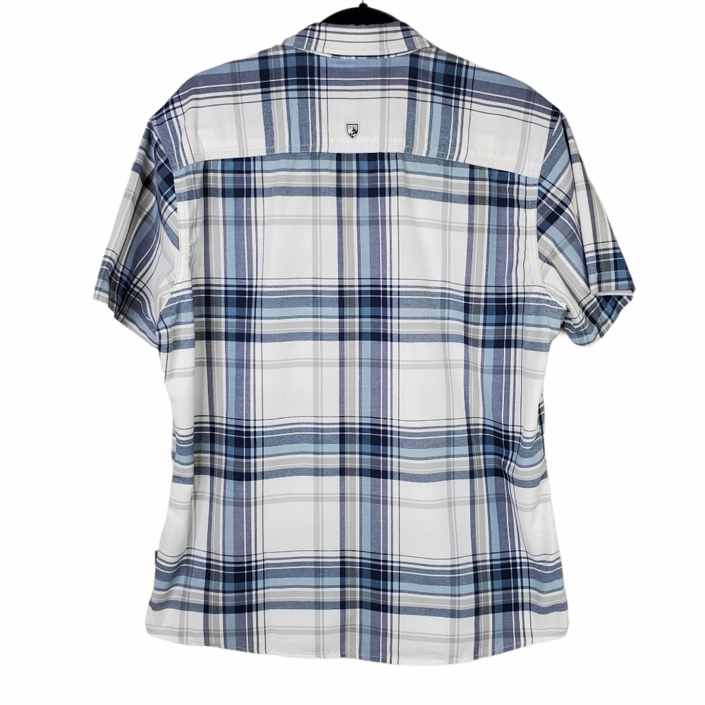 {KUHL} Styk Short Sleeve Plaid Button Up Shirt - Picture 2 of 8